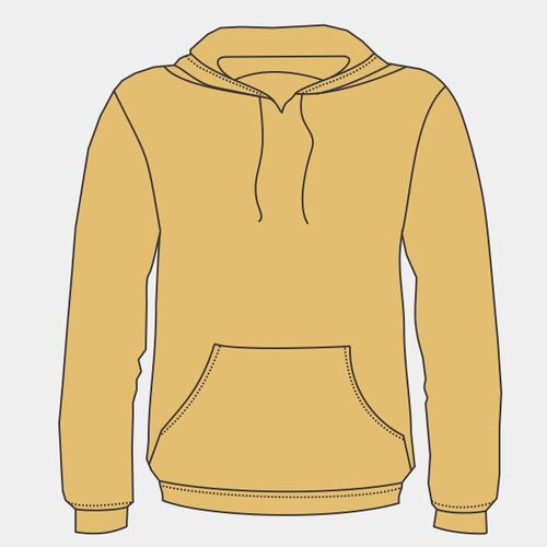 Unisex Tie-Dyed Cloud Inside-Out Fleece Hooded Sweatshirt Thumbnail