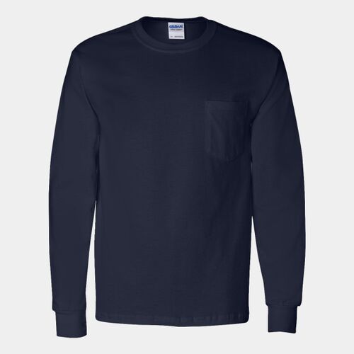 GIL ADT 100% L/S T W/PKT Thumbnail