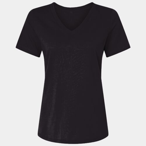 Women's USA-Made Fine Jersey V-Neck T-Shirt Thumbnail