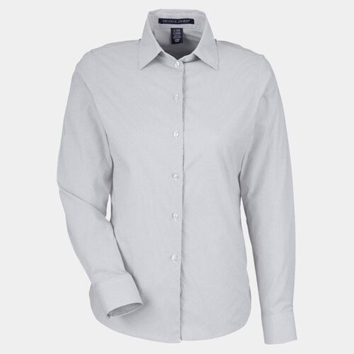 Women's CrownLux Performance® Microstripe Dress Shirt Thumbnail