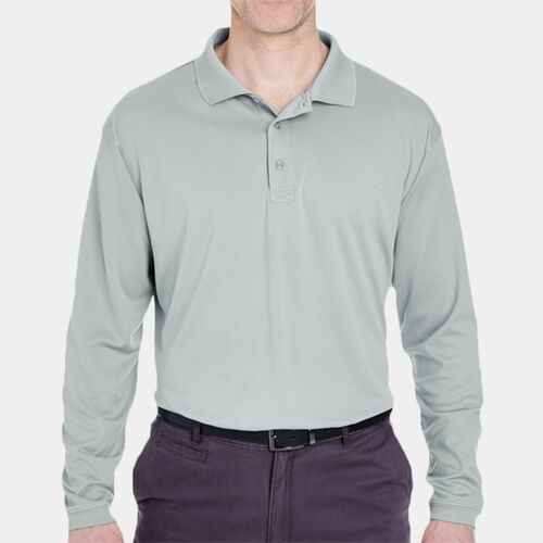 Men's Cool & Dry Sport Long Sleeve Polo Thumbnail