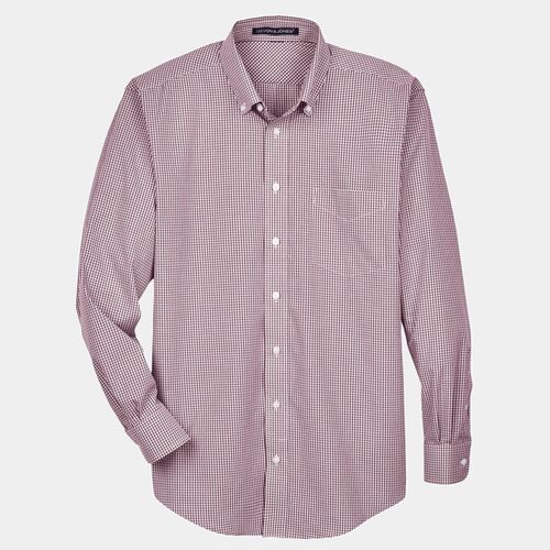 Men's Crown Collection® Gingham Check Woven Dress Shirt Thumbnail