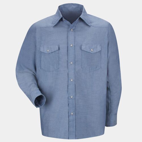 Men's Deluxe Western Style Long Sleeve Shirt Thumbnail
