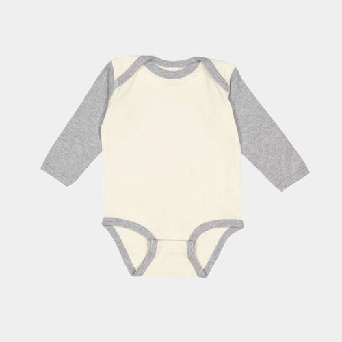 Infant Long Sleeve Baby Rib Bodysuit Thumbnail