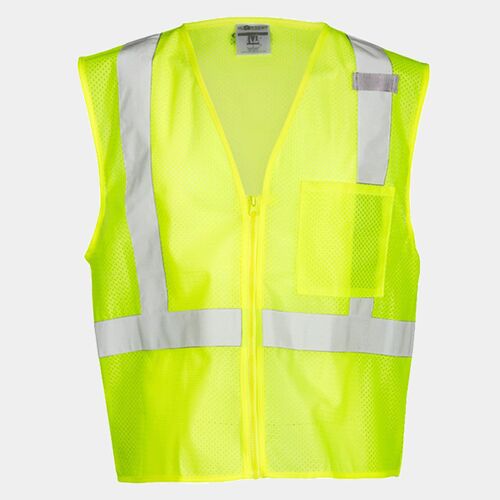 Unisex Single Pocket Zipper Mesh Vest Thumbnail