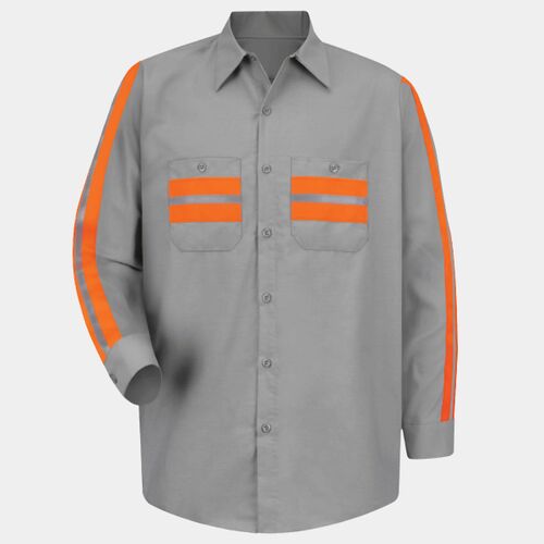 Men's Industrial Enhanced-Visibility Long Sleeve Work Shirt Thumbnail