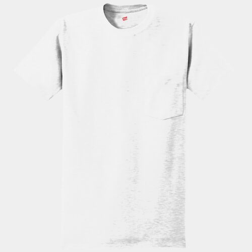 Hanes Authentic 100% Cotton T Shirt with Pocket 5590 Authentic 100% Cotton T Shirt with Pocket Thumbnail