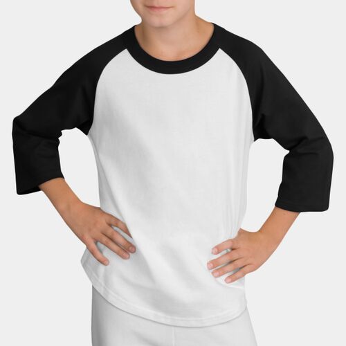 Sport Tek Youth Colorblock Raglan Jersey YT200 Youth Colorblock Raglan Jersey Thumbnail