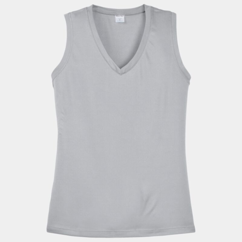 Ladies Sleeveless PosiCharge ® Competitor V Neck Tee Thumbnail