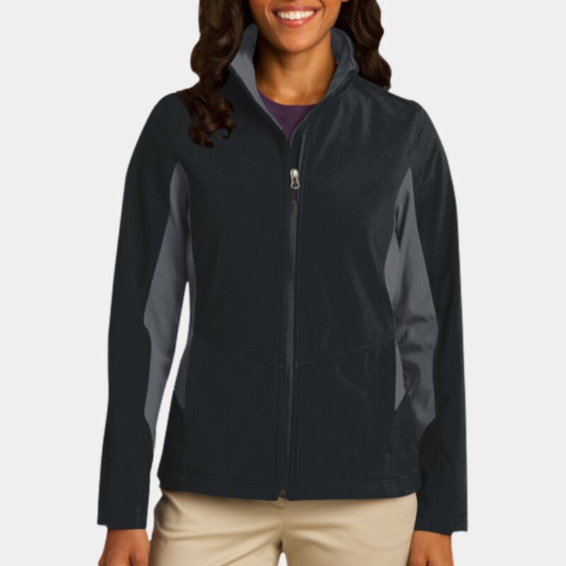 Ladies Core Colorblock Soft Shell Jacket Thumbnail