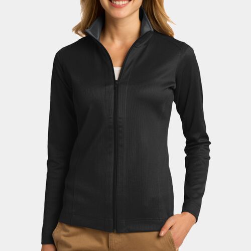 Port Authority Ladies Vertical Texture Full Zip Jacket L805 Ladies Vertical Texture Full Zip Jacket Thumbnail