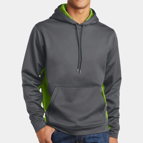 Sport Tek Sport Wick ® CamoHex Fleece Colorblock Hooded Pullover ST239 Sport Wick ® CamoHex Fleece Colorblock Hooded Pullover Thumbnail