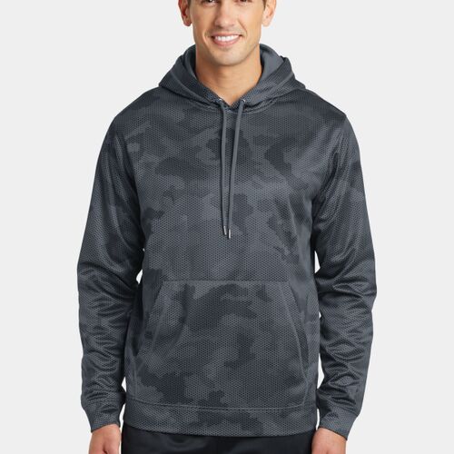 Sport Tek Sport Wick ® CamoHex Fleece Hooded Pullover ST240 Sport Wick ® CamoHex Fleece Hooded Pullover Thumbnail