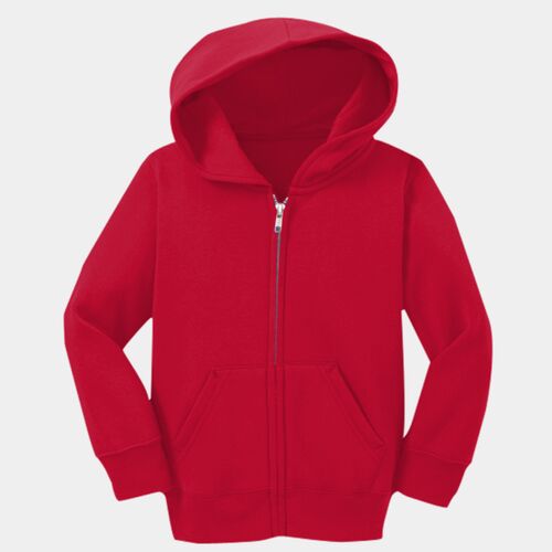 Port & Company Toddler Core Fleece Full Zip Hooded Sweatshirt CAR78TZH Toddler Core Fleece Full Zip Hooded Sweatshirt Thumbnail