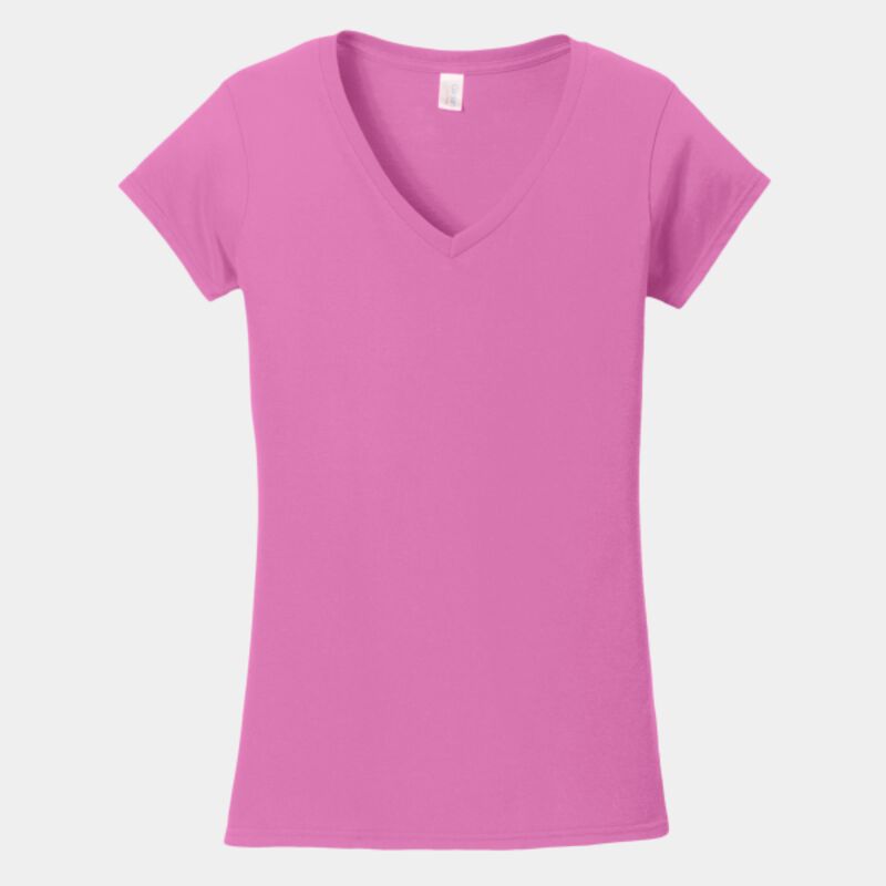Softstyle ® Ladies Fit V Neck T Shirt Thumbnail