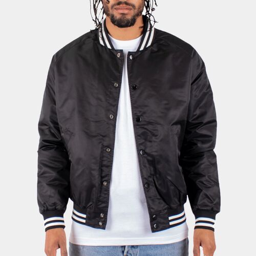 Shaka Wear Men's Varsity Bomber Jacket SHVBJ Men's Varsity Bomber Jacket Thumbnail