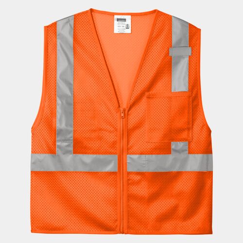 CornerStone Ansi 107 Class 2 Mesh Zippered Vest CSV102 Ansi 107 Class 2 Mesh Zippered Vest Thumbnail