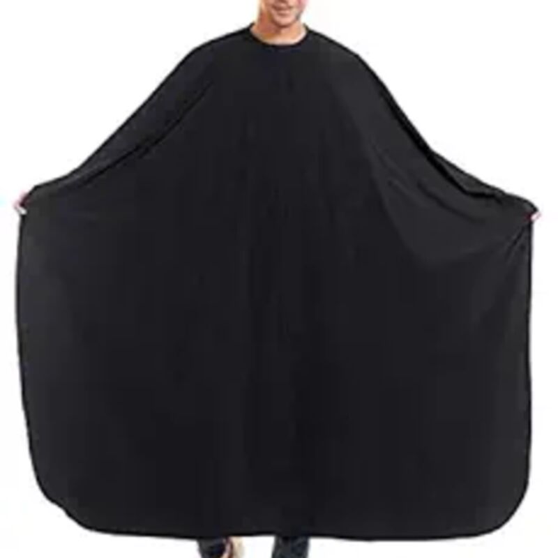 THE HANDS FREE BARBER CAPE - SOLID BLACK Thumbnail