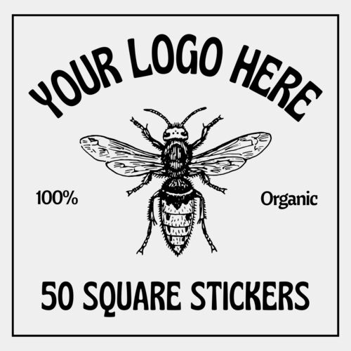 (50) Square Sitckers Thumbnail