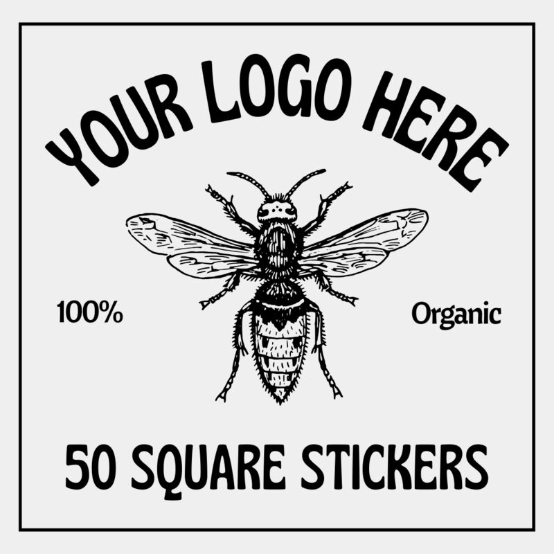 (50) Square Sitckers Thumbnail